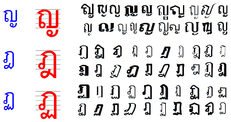 泰文字型_藝術字5，目標是看懂泰國招牌跟菜單