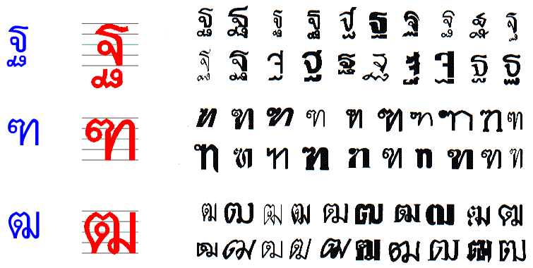 泰文字型_藝術字6，目標是看懂泰國招牌跟菜單