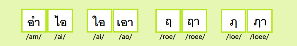 泰文母音特殊母音